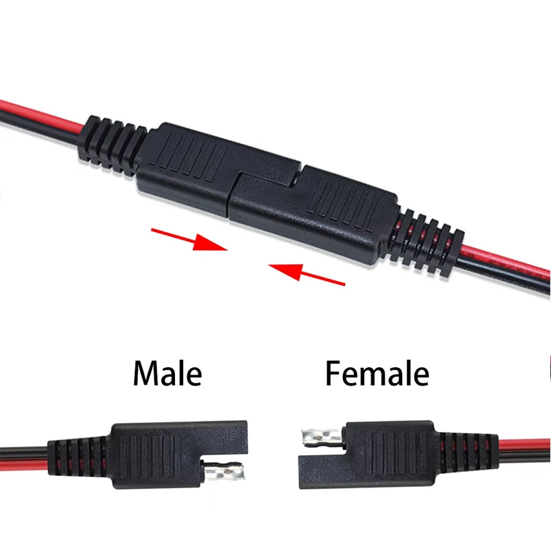 لتقوم بها بنفسك SAE قوة السيارات تمديد كابل 18AWG 10 سنتيمتر البطارية الشمسية التوصيل سلك SAE موصل كابل