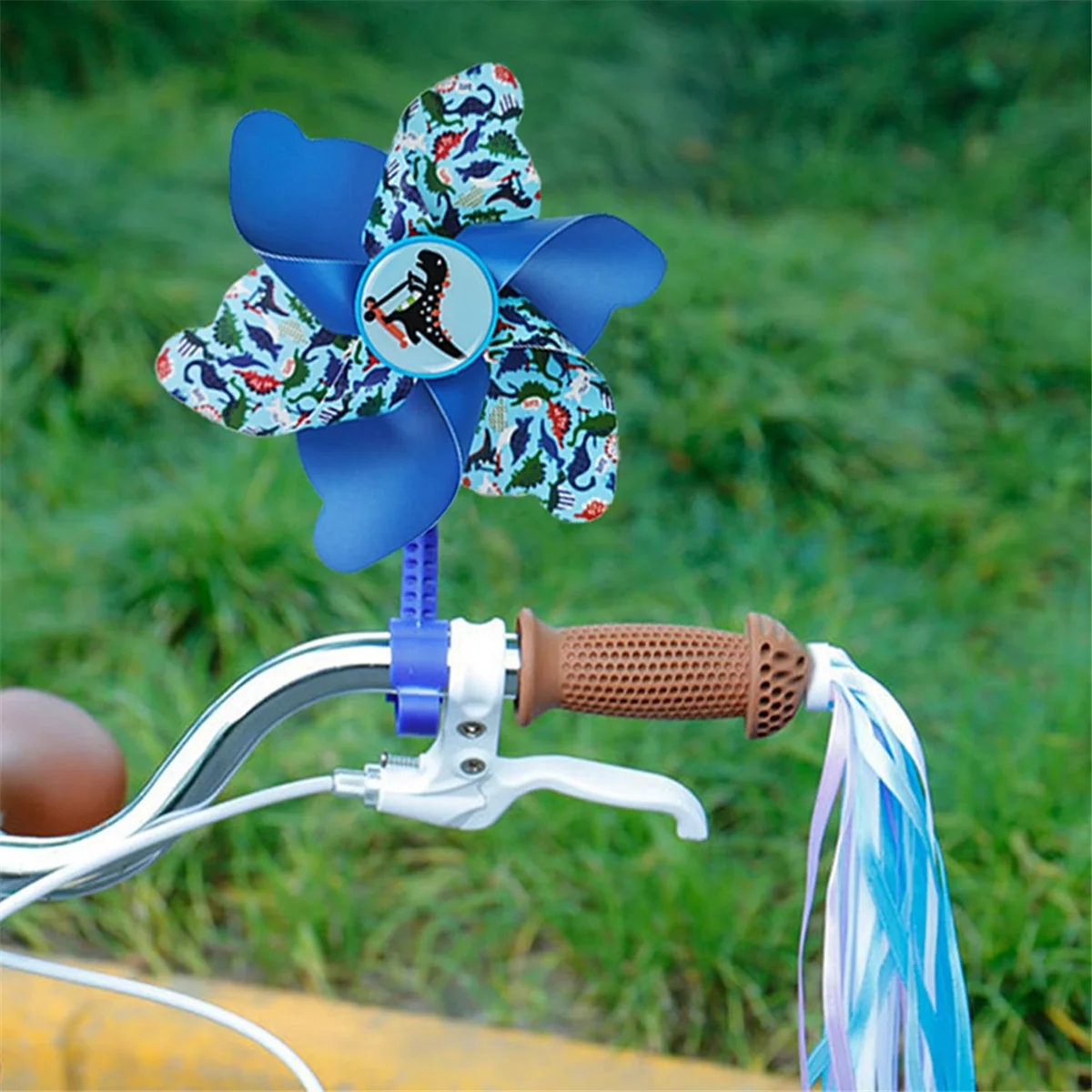 Baby Carriage Windmill Decoration,Flower Patterned Handlebar Windmill, Decoration Accessories for Bikes