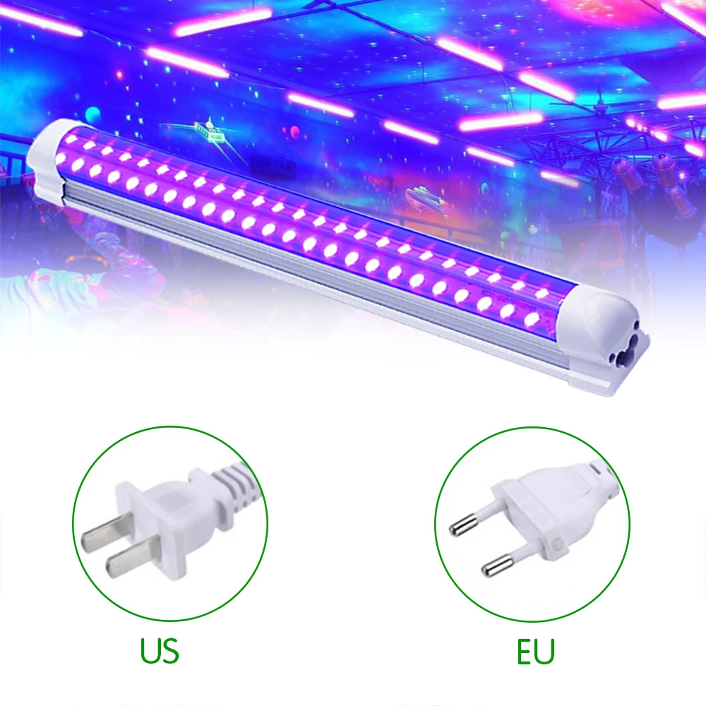 

10W Disco light UV LED Blacklight Integrated Tube UV Curing Lamp LED Violet Light Tube for Blacklight Party Body Paint