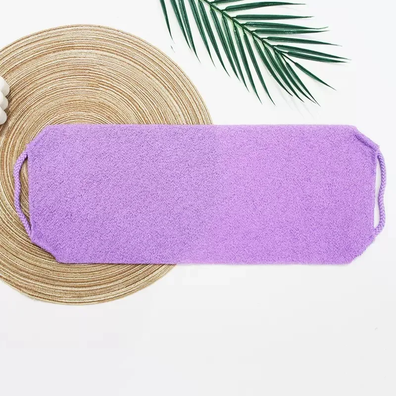 Hoge Elasticiteit Frosted Lange Douchehanddoek Douche Lichaamsborstel Baden Massage Terug Lichaam Exfoliërende Badkamer Wasborstel Badgereedschap