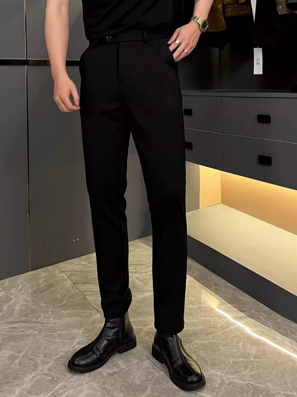 

Мужские повседневные брюки Neapolitan Professional: элегантные, прямые, для работы и бизнеса