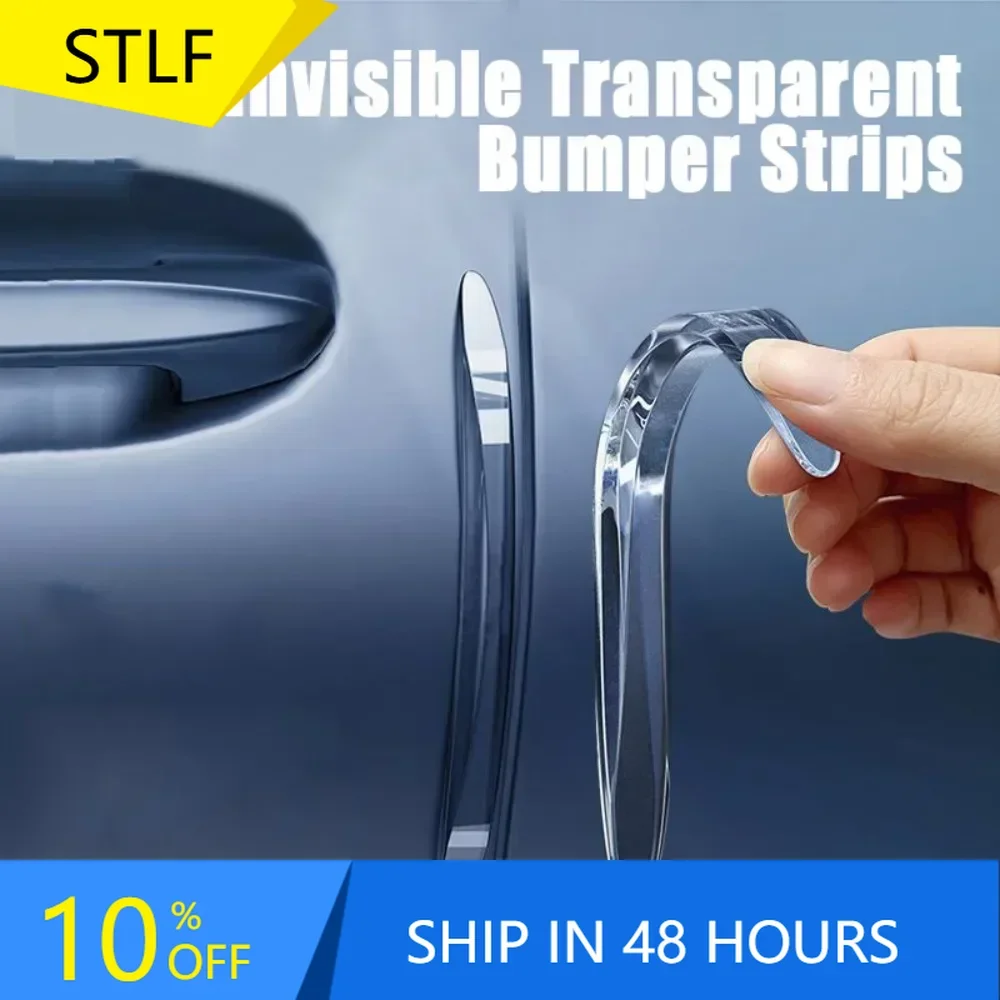 STLF4Pcs Auto Car Door Edge Protection Guards Buffer Trim Molding Protection Strip Scratch Protector Car Door Crash Bar