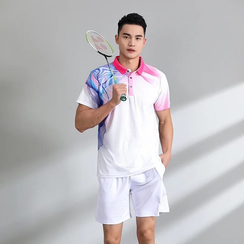 2023 New Quick-Dry Tennis Sports Shirt Men Women Table Tennis Jerseys For Men Badminton Uniform Clothes Ping Pong Team Wear