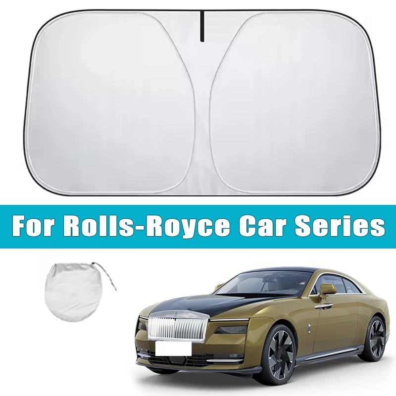 

Car Windshield Sunshades Cover for Rolls-Royce Phantom Ghost Cullinan Wraith Dawn Silver-Spirit Sun Protection