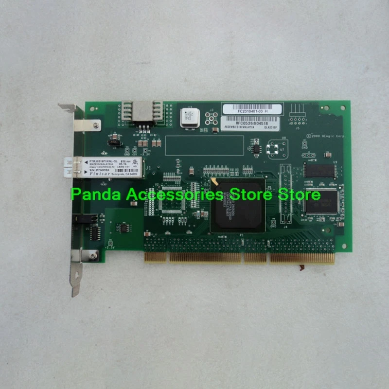 QLA2310F FC2310401-03 Original PCI-X 2GB HBA ไฟเบอร์ออปติกการ์ดคุณภาพสูงทดสอบ Fast Ship