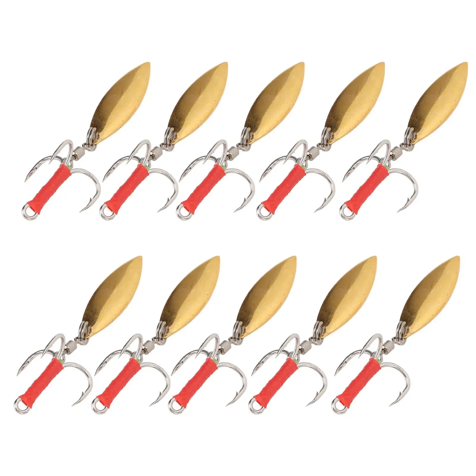 Reflective Sequin Fishing Lures Stainless Steel Barbed Treble Hook Reusable Hard Baits for freshwater Angling