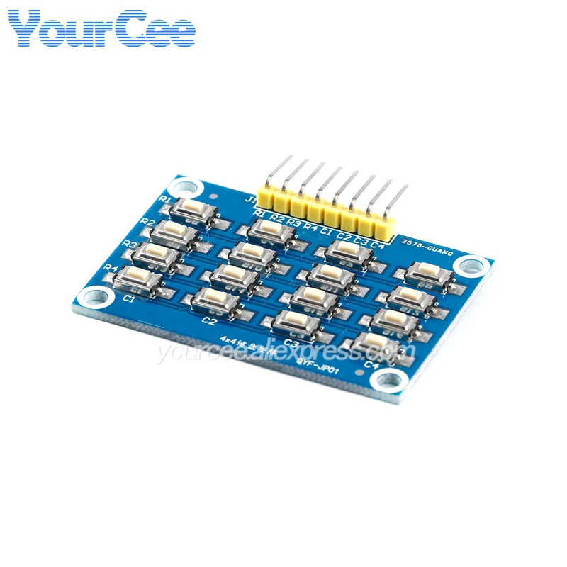 4x4 Keypad Module MCU Accessory Board 4*4 Matrix Keyboards 16 Key Button Microcontroller External Expansion Keyboard For Arduino