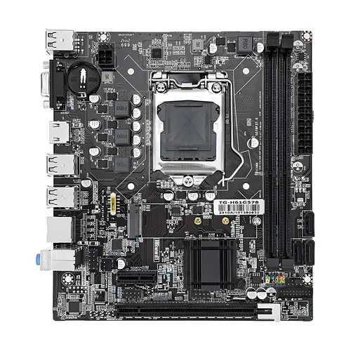 Imagen 2 del producto Placa base para juegos MOUGOL H61M M.2 NVME PCIEx16 DVI compatible con RAM DDR3 de doble canal Intel Core 2/3 Gen CPU LGA1155 para PC de escritorio