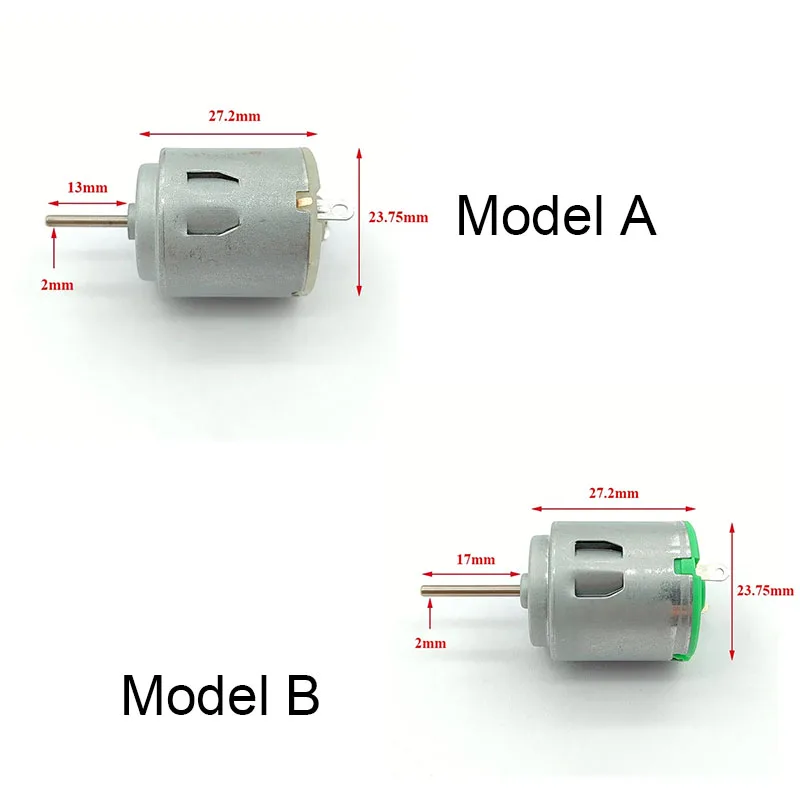 1PCS R260 24mm Micro Round DC Motor 3V-6V/ 3V-12V High Speed Carbon Brush Long Shaft for RC Car Toy Boat DIY Hobby Model