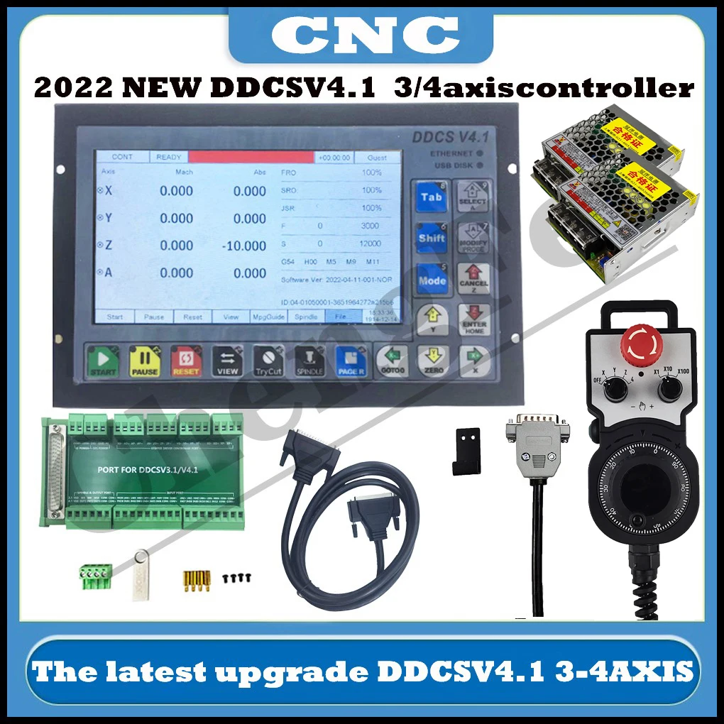 

CNC HOT! DDCSV3.1 upgrade DDCS V4.1 3/4 axis independent offline machine tool engraving and milling CNC motion controller