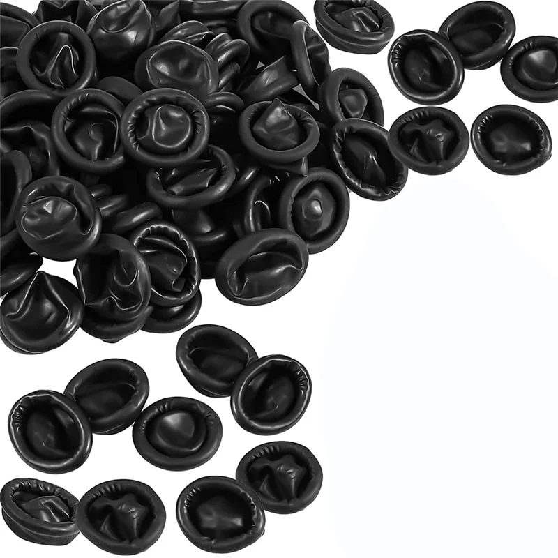 

A62T-800 Pcs Disposable Latex Finger Cots Protective Fingertips Gloves Black Anti Static Finger Cots Rubber Finger Sleeves