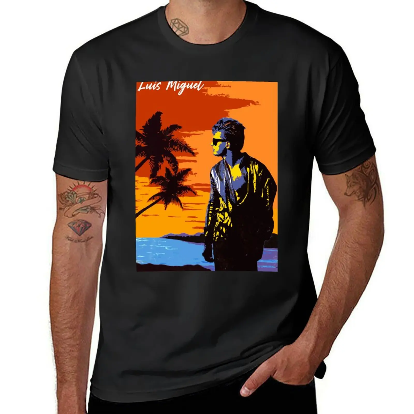 

Luis Miguel Beach T-Shirt quick-drying blacks sweat mens clothing