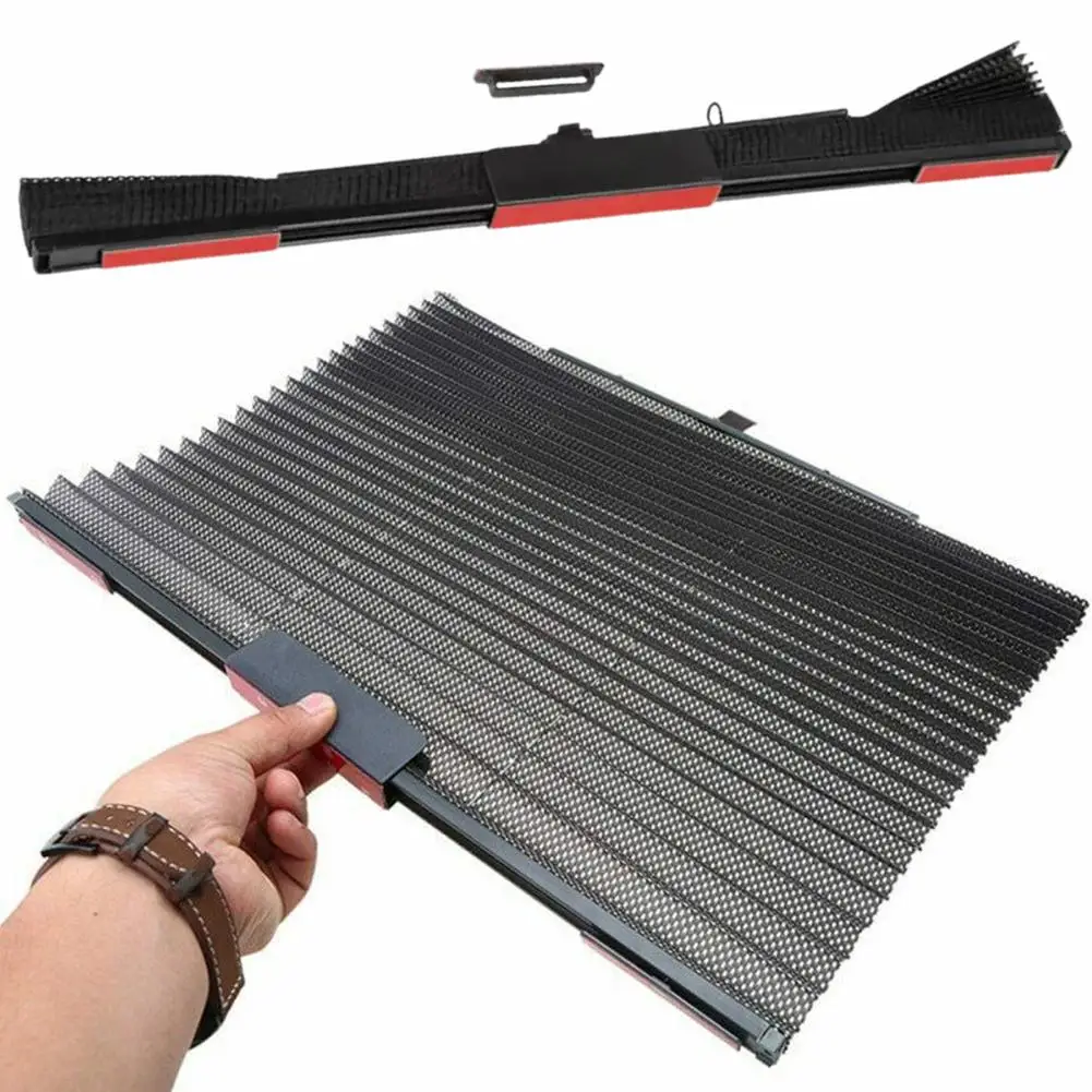 Car Side Window Sun Shade Retracted Sunshades Mesh UV Protection Curtains Auto Truck Summer Protector Window Film Trim - Image 2