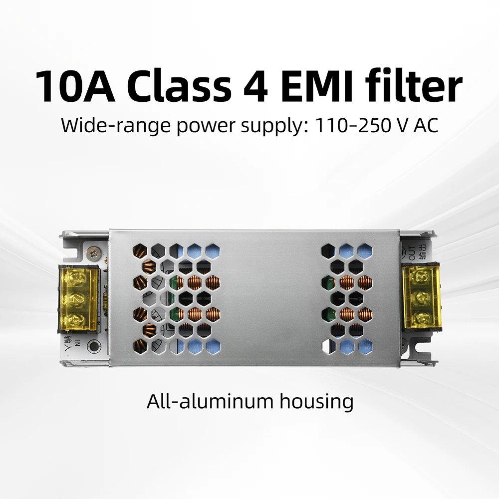 

Single Phase Four Stage EMI Power Filter AC110-250V EMC Noise Suppressor Common Differential Mode Anti-interference Filter