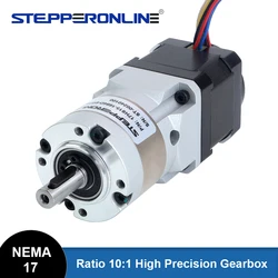 STEPPERONLINE Nema 17 Stepper Motor 42 Ratio 10:1 Planetary Gearbox High Precision Motor  with Magnetic Encoder