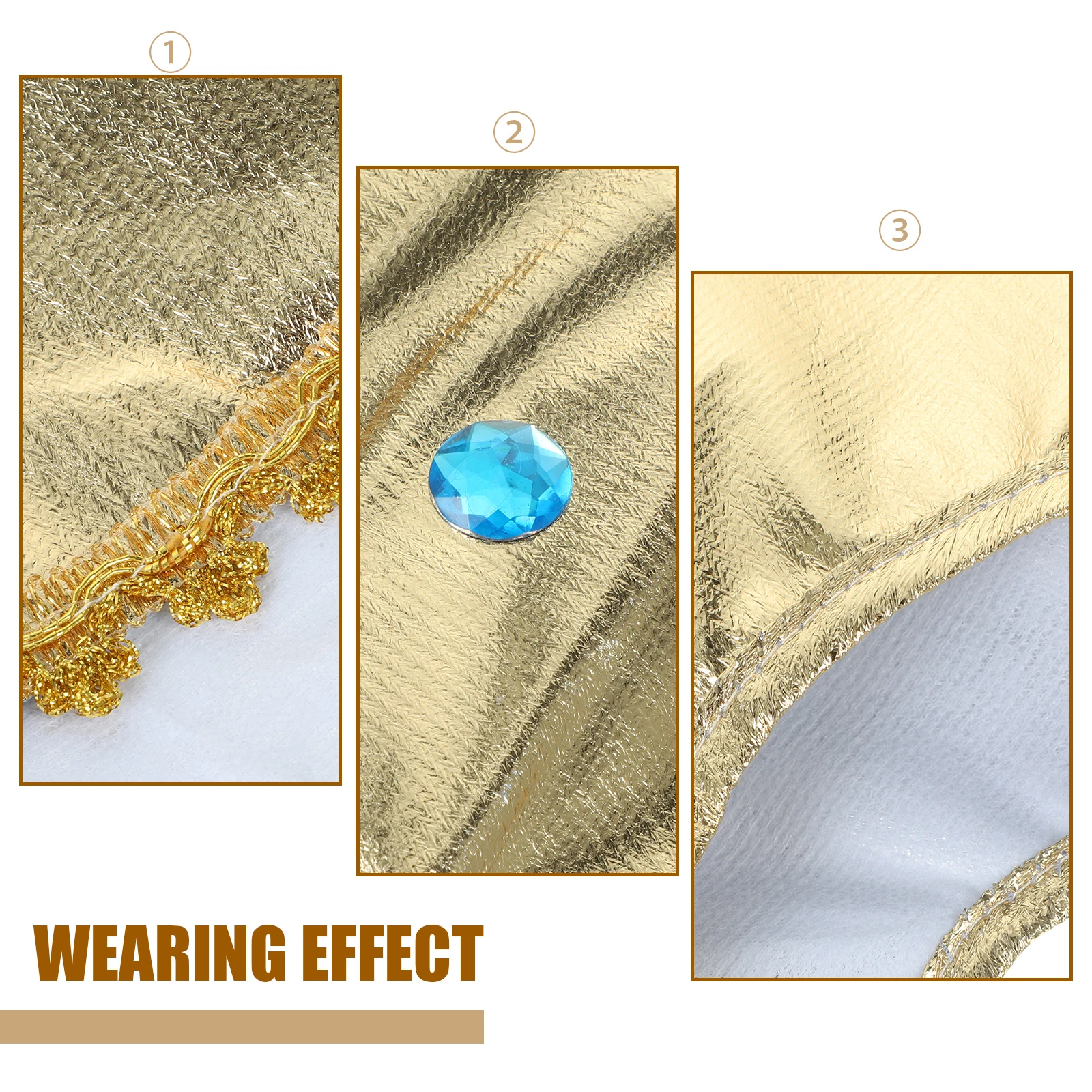

1pc Funny Pharaoh Headpiece Costume Accessories Halloween Egyptian Cosplay Scarf Party Prop Durable Cloth Adult Reusable Classic