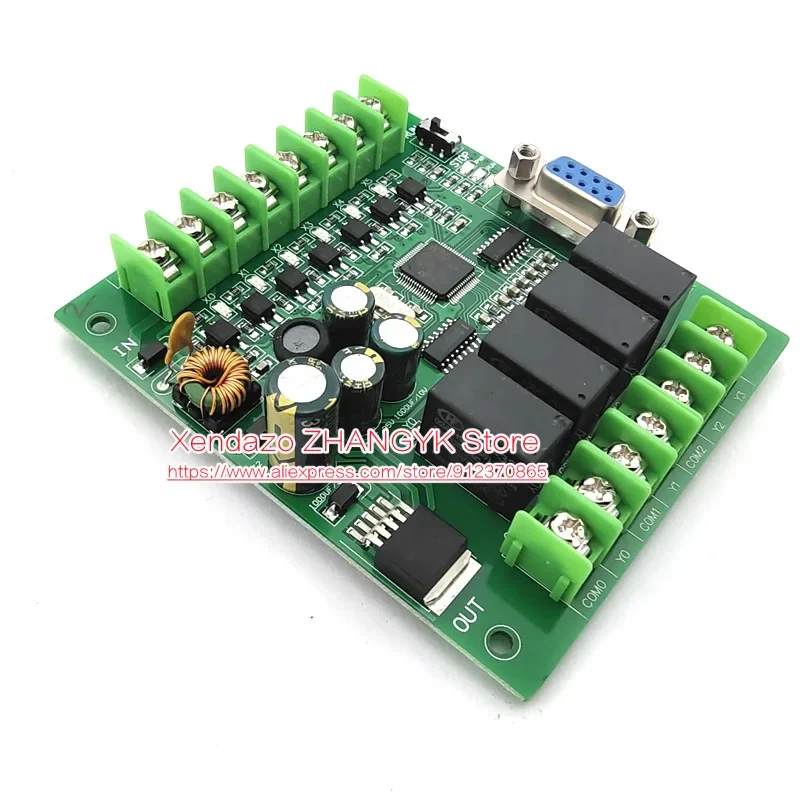 PLC Industrial Control Board FX1N-10MR FX1N-10MT Smart home Controller Programmable with housing shell