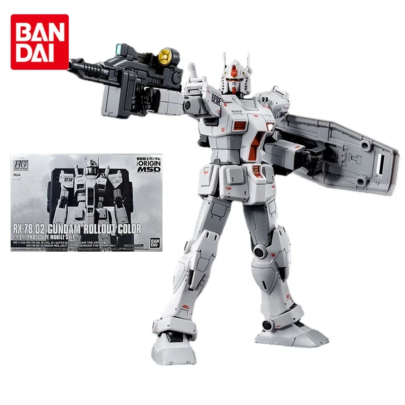 

Bandai Gundam Model Kit Anime Figure HG GTO 1/144 RX-78-02 Rollout Color Genuine Gunpla Action Toy Figure Toys for Children