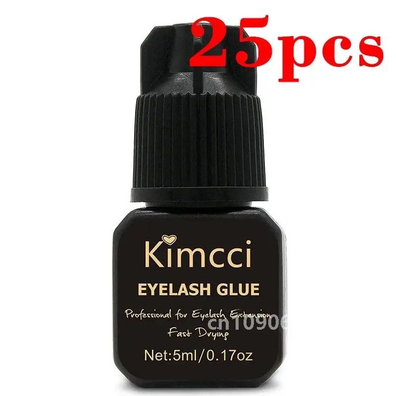 Kimcci 10/25 pcs Individual Eyelash Glue Extension 3 Second Lashes Adhesive for False Eyelashes Extensions Fast Dry Long Lasting