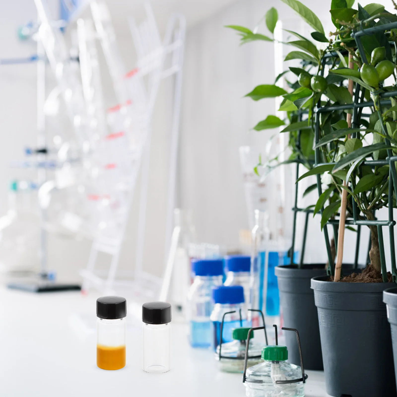 

25 Pcs Experiment Vial Transparent Glass Travel Containers Sample Bottles