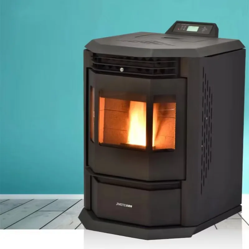 

【Best-selling】Low MOQ Modern Style Control Panel Indoor Heating Fireplaces Antique Cast Iron ECO Friendly Biomass Pellet Stove