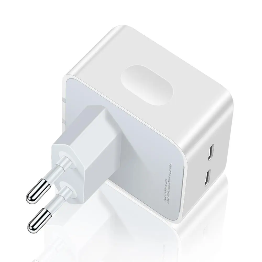 Foldabl Dual PD Fast Charger 35W Type C Phone Charger Adapter For iPhone 15 14 13 Samsung Xiaomi Quick Charge UK Plug USB Charge - náhled 2