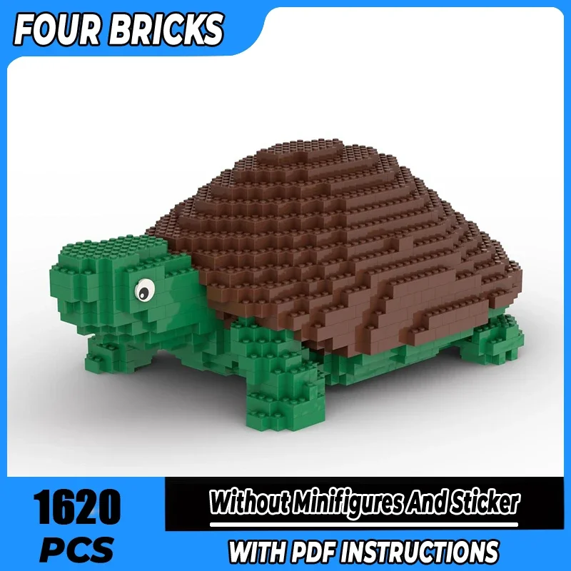 

Moc Building Blocks Large Turtle Technology Modular Bricks Model Gifts Christmas Toys DIY Sets Assembly
