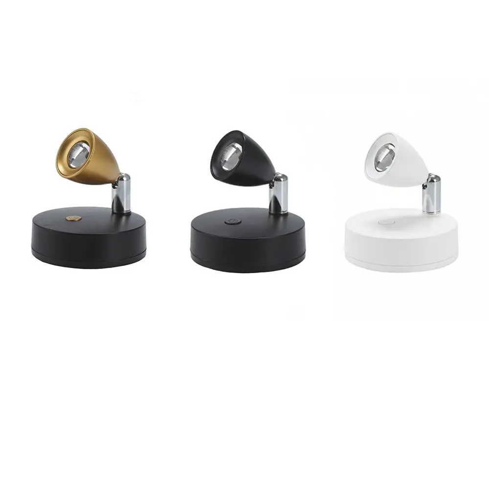 Magnetic Suction Magnetic LED Spotlight Dimmable 13 Colors Wireless Night Light Rotatable Head with Remote Control Wall Lamp