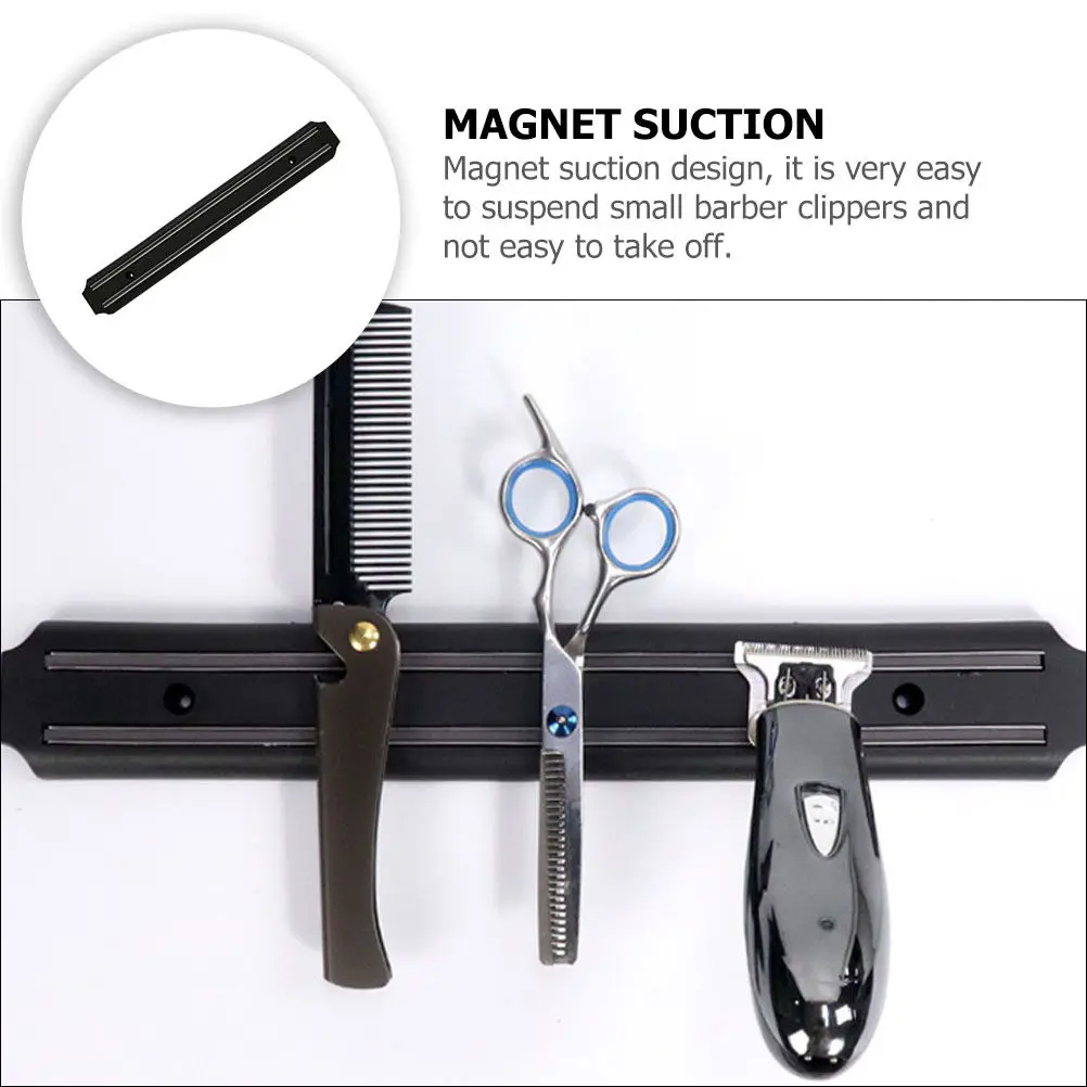1Pcs Barber Clipper Magnet Suction Hanging Rack Hair Salon Scissor Holder Hairdressing Tool Organizer Wall Mount Hair Trimmer view 6
