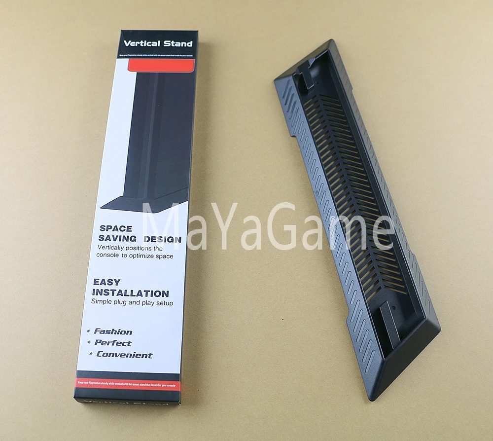 OCGAME منصة رأسية قفص الاتهام جبل الداعم قاعدة حامل مهد لسوني بلاي ستيشن 4 PS4 سليم وحدة التحكم الأسود 10 قطعة