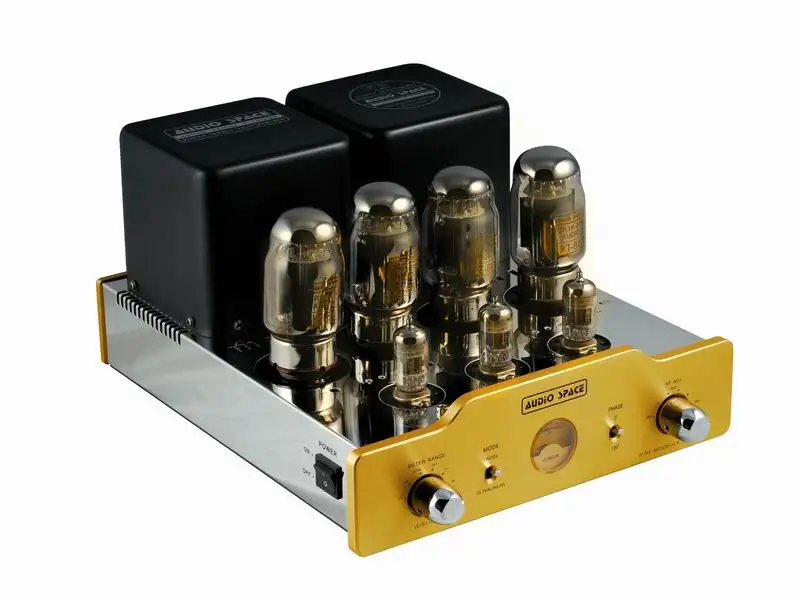 60W*2 AUDIO SPACE M-9SE (EL34/KT88) independent channel pure power amplifier 12AX7(ECC83 / 4004), 12AU7(ECC82 /4003) *2, EL34 *4