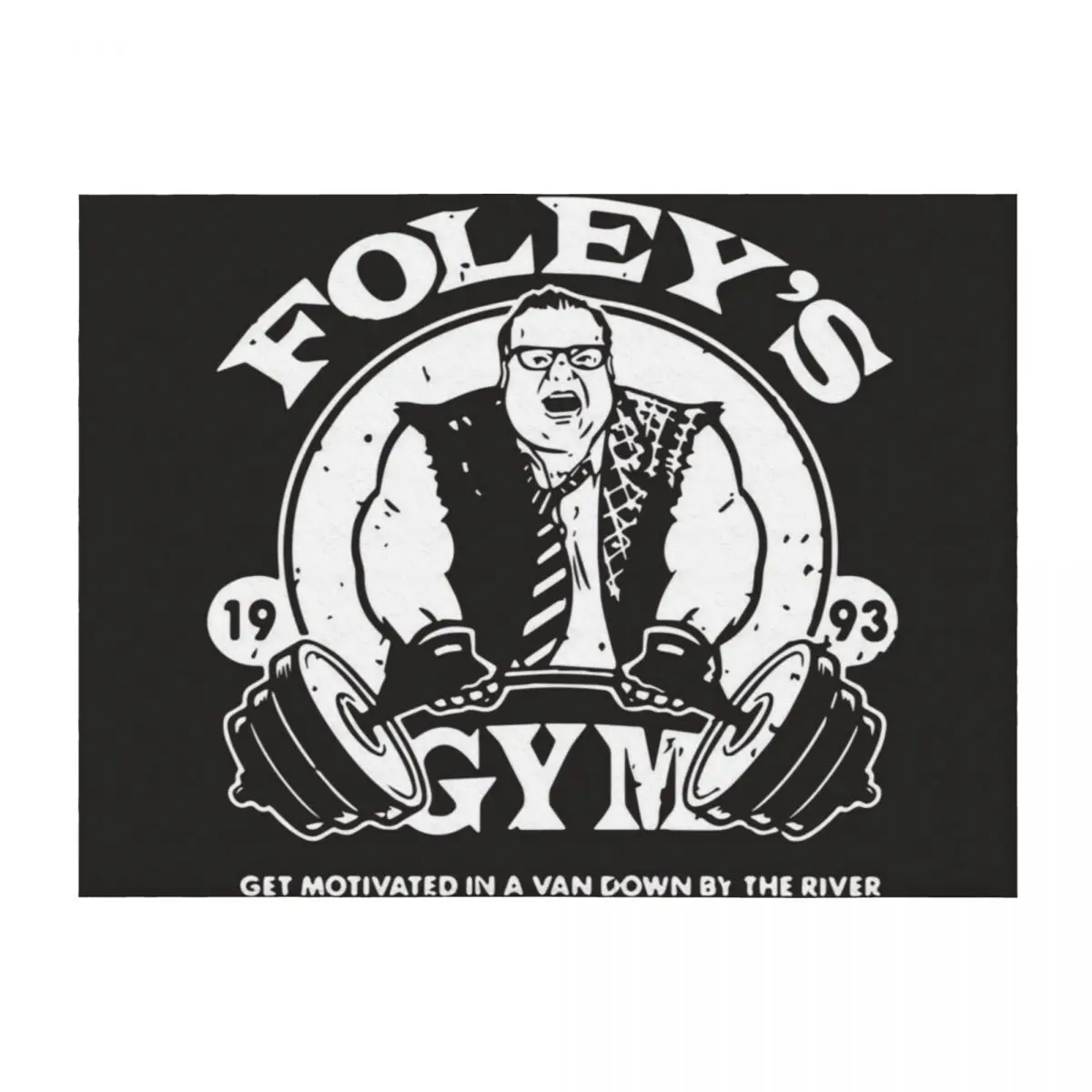 

Chris Farley Matt Foley's Gym. Birthday party gifts. Officially licensed merch. Throw Blanket Thin Soft Retros For Baby Blankets