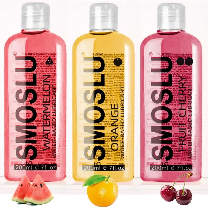 Watermelon Orange lubricants Anal Lubricant for Session 200ml More fruit Water-based lube oil Gay Lubricsate anal Sex Toys