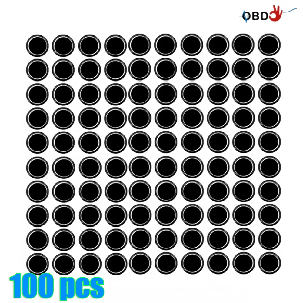 100pcs KD Logos Car Remote Key 14MM Crystal Logo Sticker E-poxy for KEY-DIY KD XHO-RSE VV-DI Remote Control for Toyota F-ord