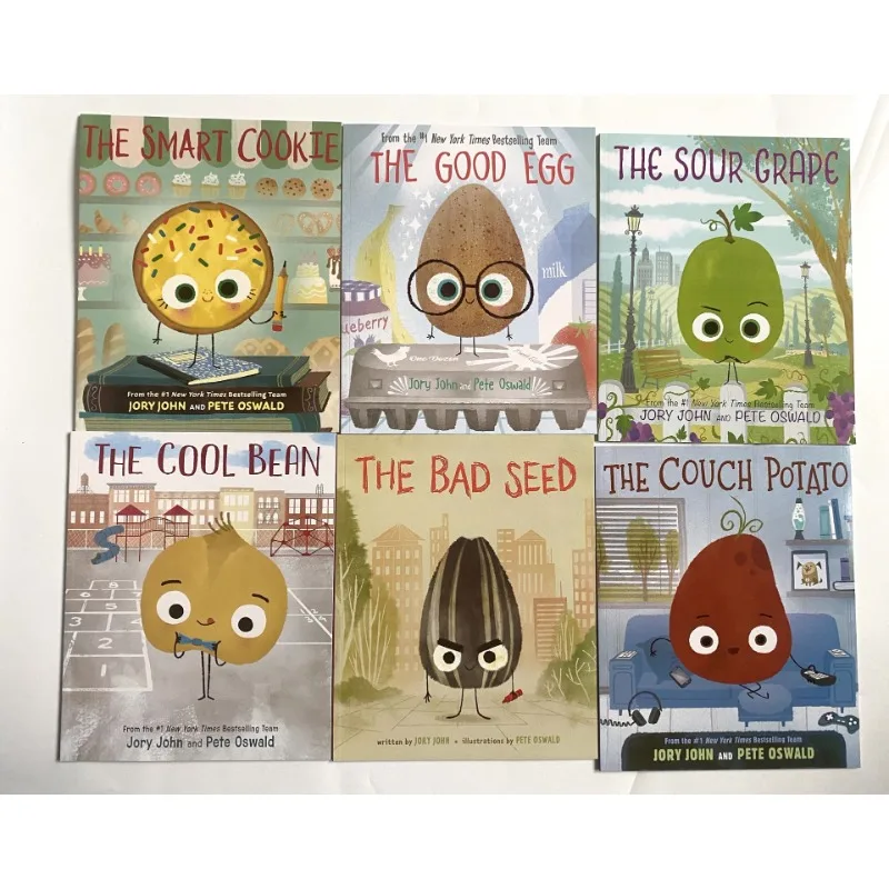 6 Books The Smart Cookie Bad Seed Good Egg Couch Potato Cool Bean English Picture Book Storybook Children Education Kids Reading