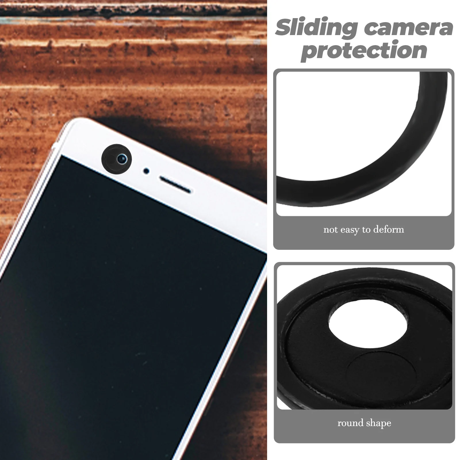 

3Pcs Webcam Covers Sturdy Material High Durability Easy Application Phone Camera Protection Unique Decoration Camera Cover