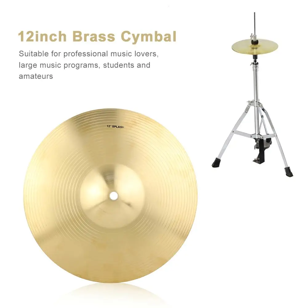 12-inch duurzame koperen bekken voor drumstel - Hoogwaardig muziekinstrumentaccessoire