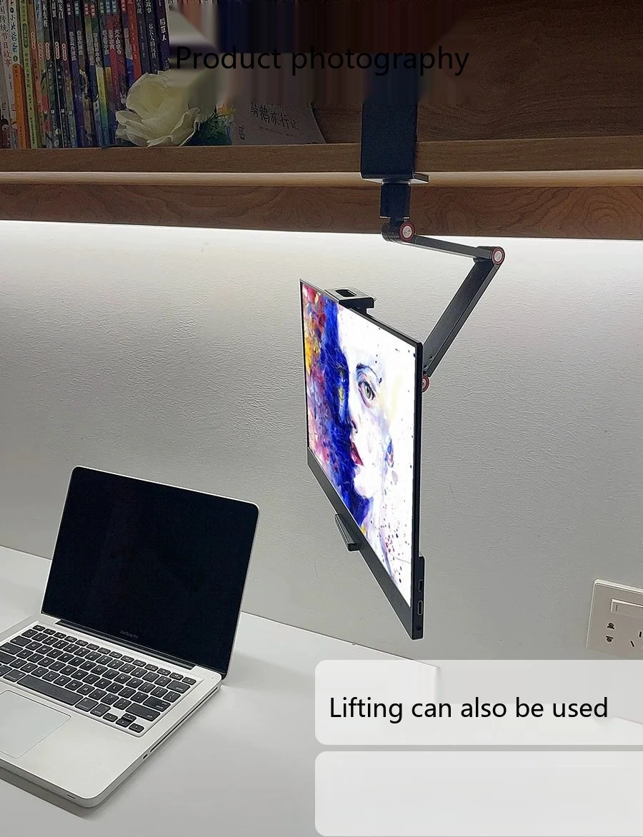 Monitorständer aus Hochleistungslegierung für den Schreibtisch, geeignet für iPad 17,3 Zoll, tragbarer Bildschirm, faltbares Tablet. – Detail 1