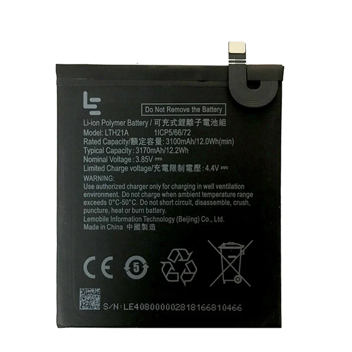 3.85V LTH21A 3100mAh For Letv LeEco LeMax2 X822 X829 Le Phone Le MAX 2/5.7inch/X821 X820 Mobile Phone Replacement Battery