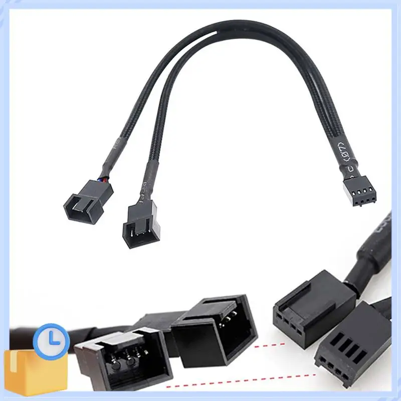 인기 있는 4핀 PWM 팬 스플리터 허브 케이블 Formotherboard 및cpu PC 케이스 팬 확장 어댑터 Y 스플리터 케이블