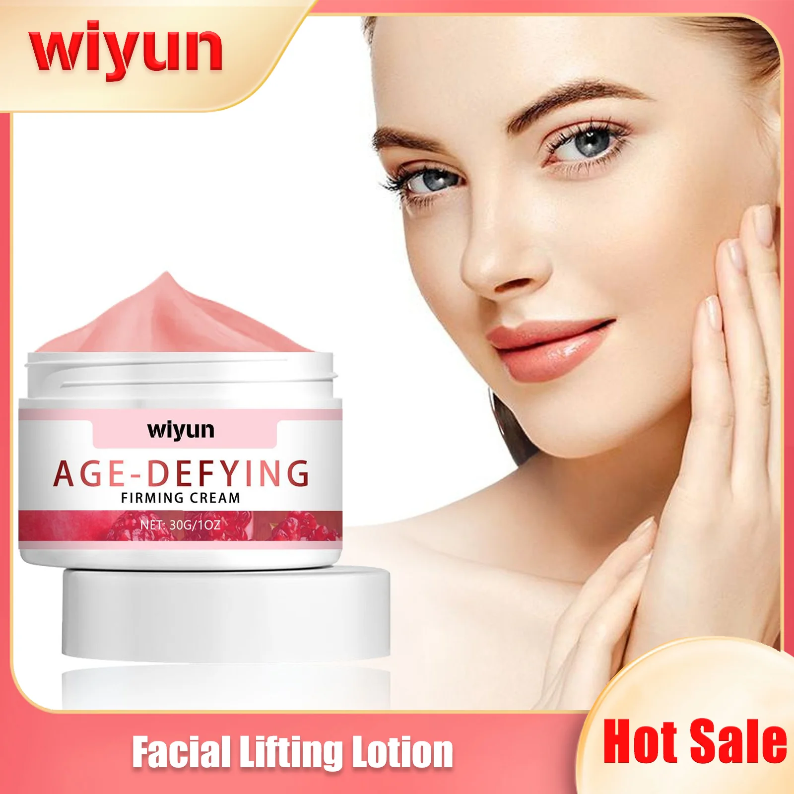 Facial Firming Cream Hyaluronic Acid Brightening Hydrating Nicotinamide Improve Skin Elasticity Remove Wrinkles Anti Aging Cream