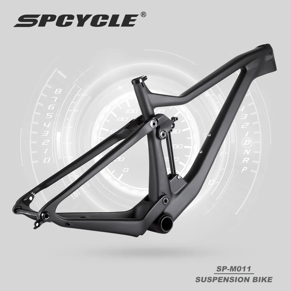 Spcycle 29er Carbon Full Suspension Frame 29 Boost Mountain Bike Frames Lightweight XC Cross Country MTB Frame