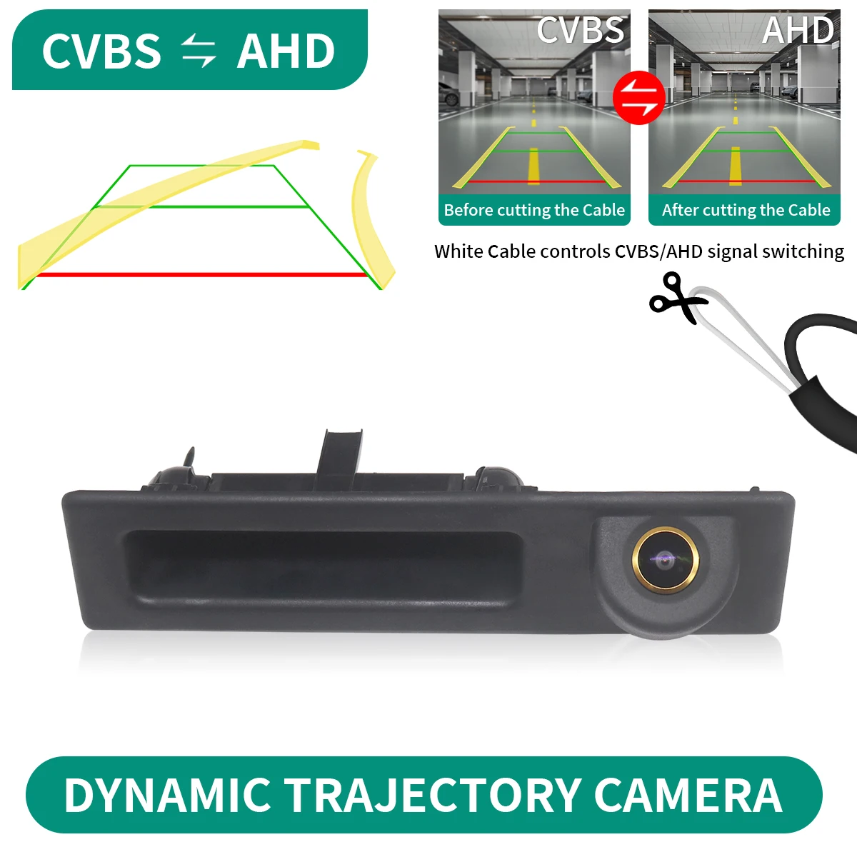 

Водонепроницаемая автомобильная камера заднего вида с динамической траекторией AHD для BMW 3 серии 4 серии 5 серии X3 X4 X5 F10 F11 F30 F31 F32