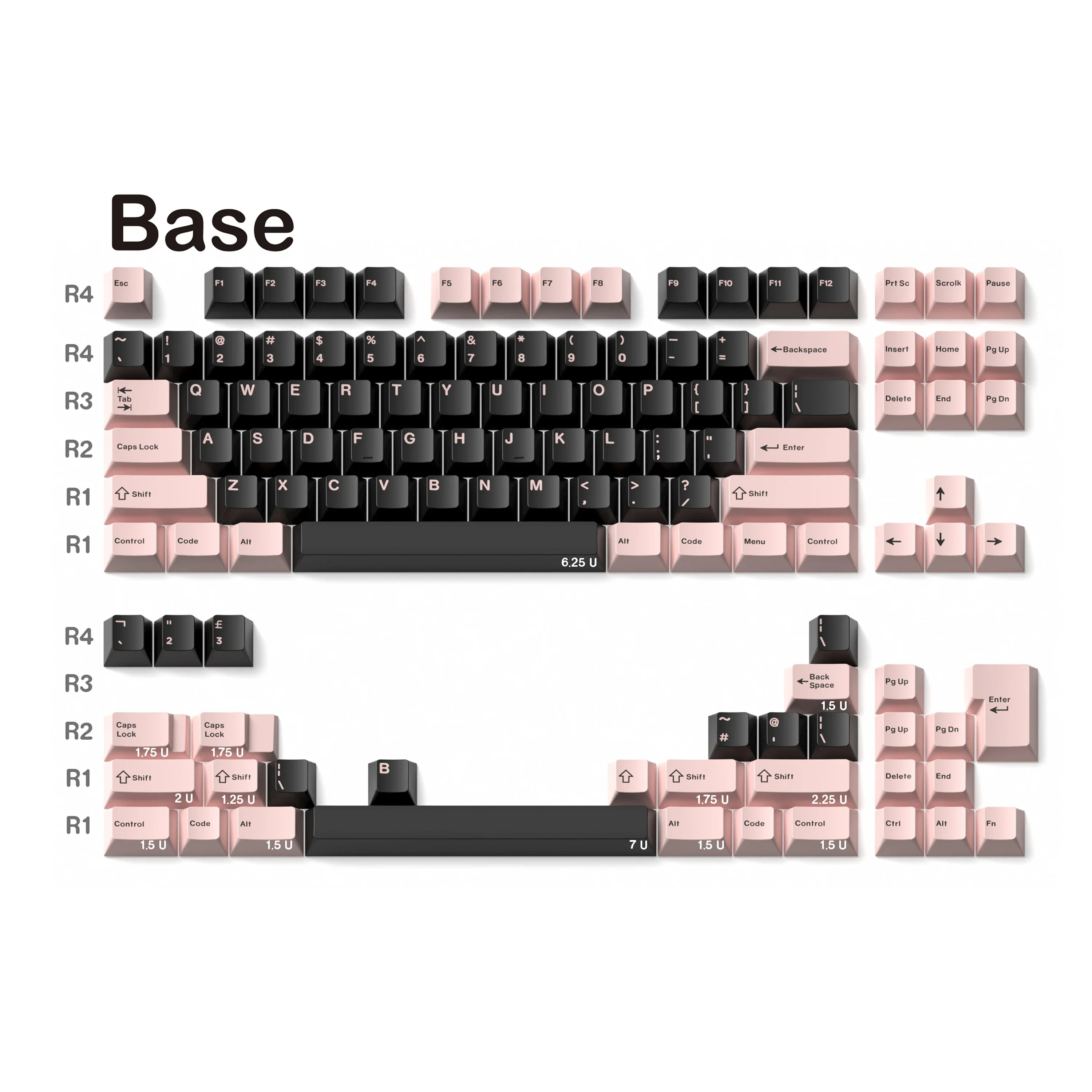 Sublimação Cat PBT, altura original 68 980 75 87 teclas personalizadas