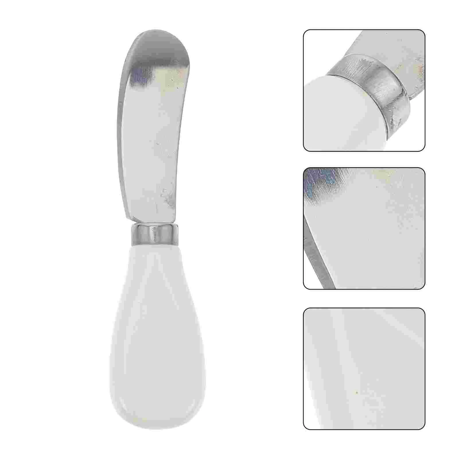

4 Pcs Butter Knife Heat Resistant Spatula Cheezeits Scraper Cake Making Tool Cream Ceramics