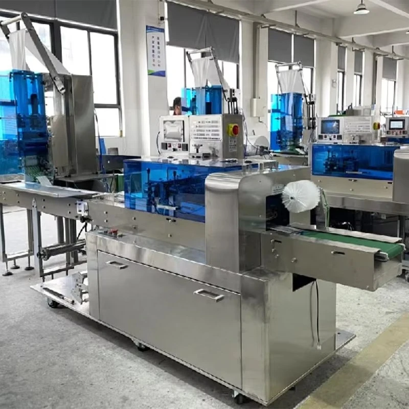 Automatic Single Piece Wet Wipe Making Packing Machine Wet Wipes Tissue Maker Machinery High Speed Wet Towel Making Machine view 2