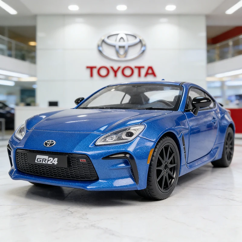 

1:28 Toyota GR86 Toyota 86 Alloy Car Model Sound and Light Pull Back Children's Toy Collectibles Birthday Gift