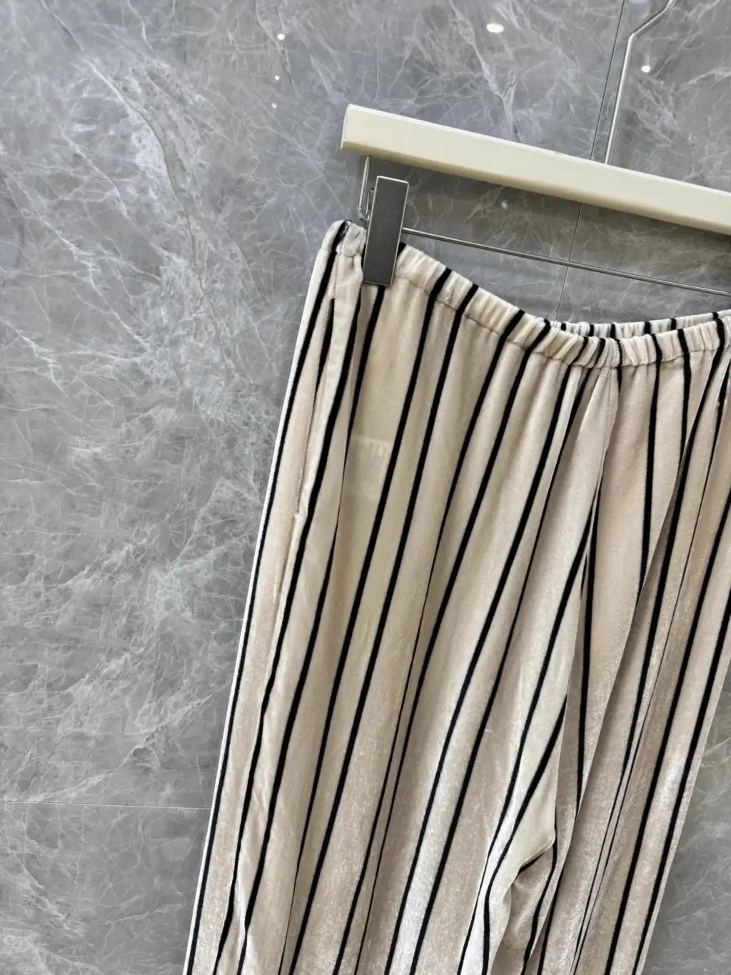 2024 Spring Summer New Women Striped Casual Striped Long Pants Female Trouse