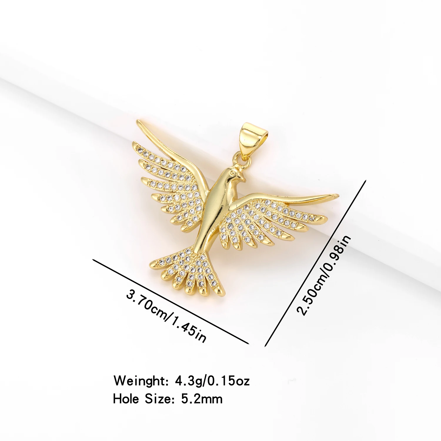 High Quality 6 Colors Bird Shaped Pendant Fashion Copper Zircon Jewelry Nacklace Accessories Dinner Party Banquet For Women Gift