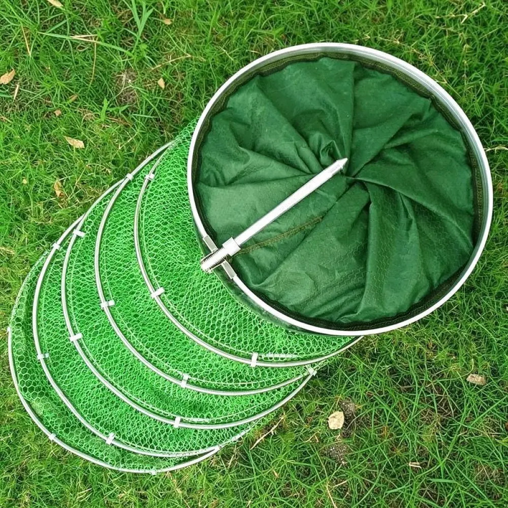Reinforced Fishing Keepnet Portable Foldable Nylon Mesh Bag Durable Fish Guard Quick Dry Tool For Freshwater
